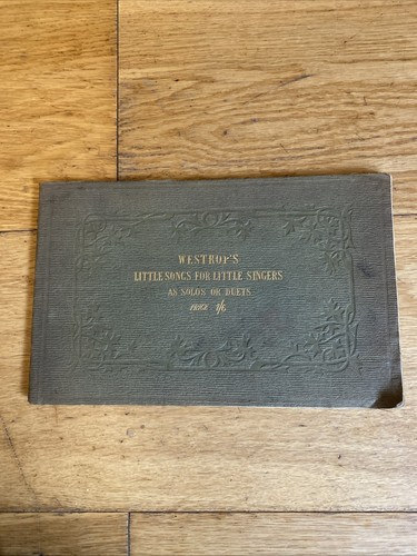 Victorian song book 1857 - song,
