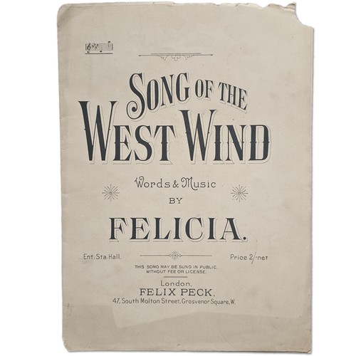 Song the west wind felicia - of,